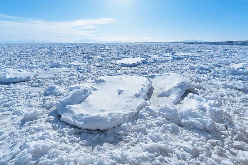 画像：北海道オホーツクの流氷