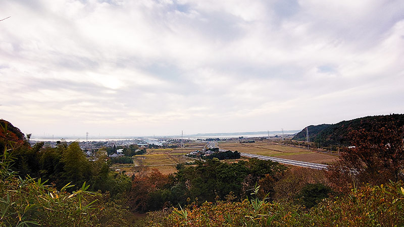 画像：鹿島城山公園からの風景