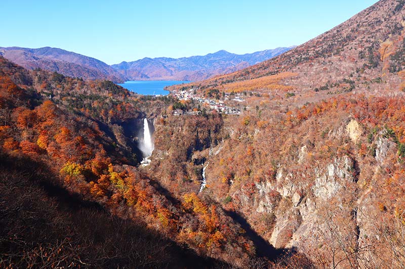 画像：秋の華厳の滝