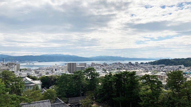 画像：松江城最上階からの景色