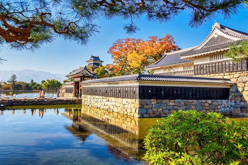 画像：秋の松本城