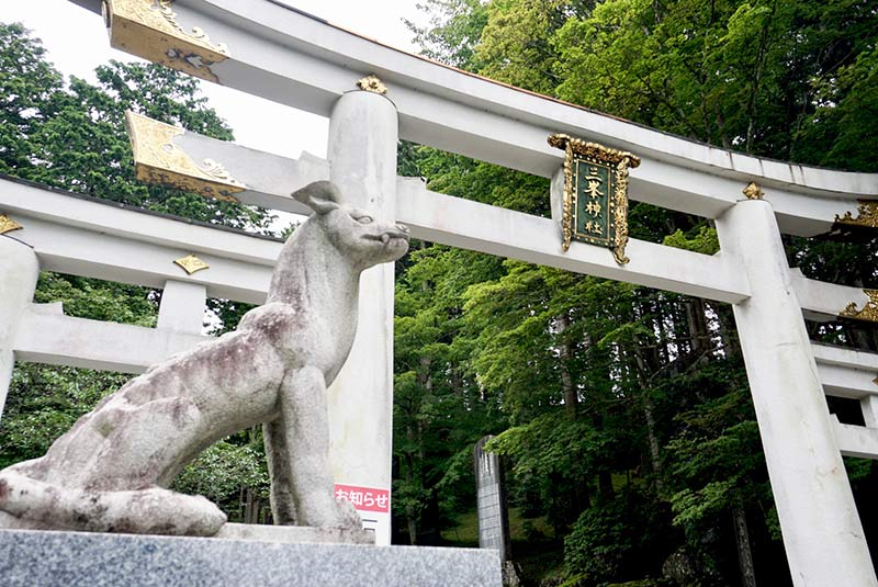 画像：三峯神社のお犬様