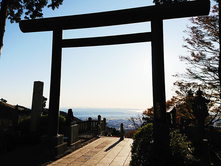 画像：大山阿夫利神社からの景色