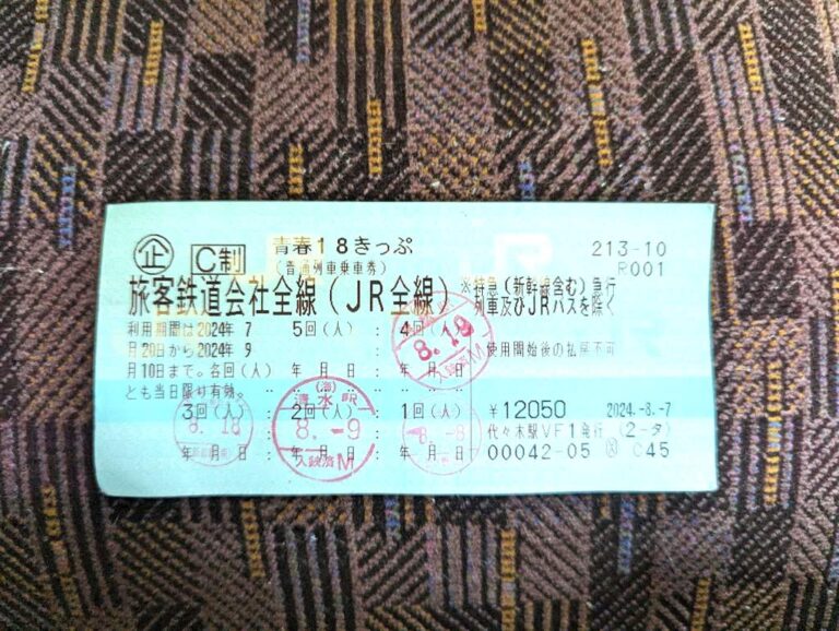 体験談】青春18きっぷを使って東京（新宿駅）から静岡県浜松駅へ6時間 
