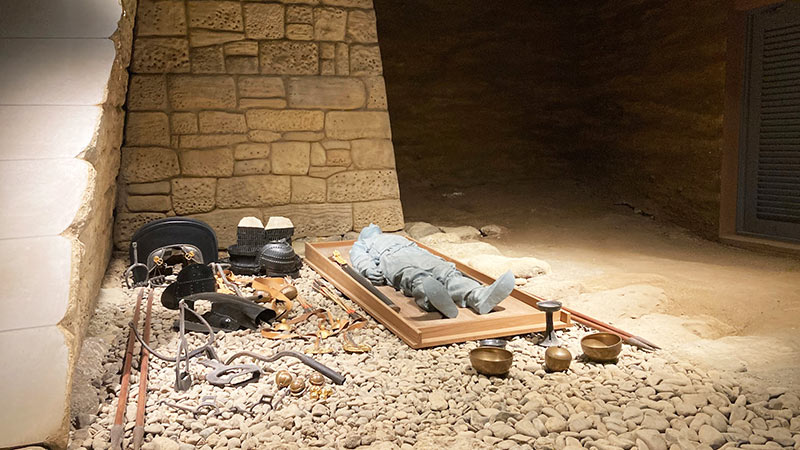 画像：将軍山古墳の横穴式石室
